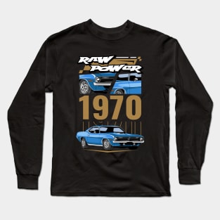 1970 Hemi Cuda Car Long Sleeve T-Shirt